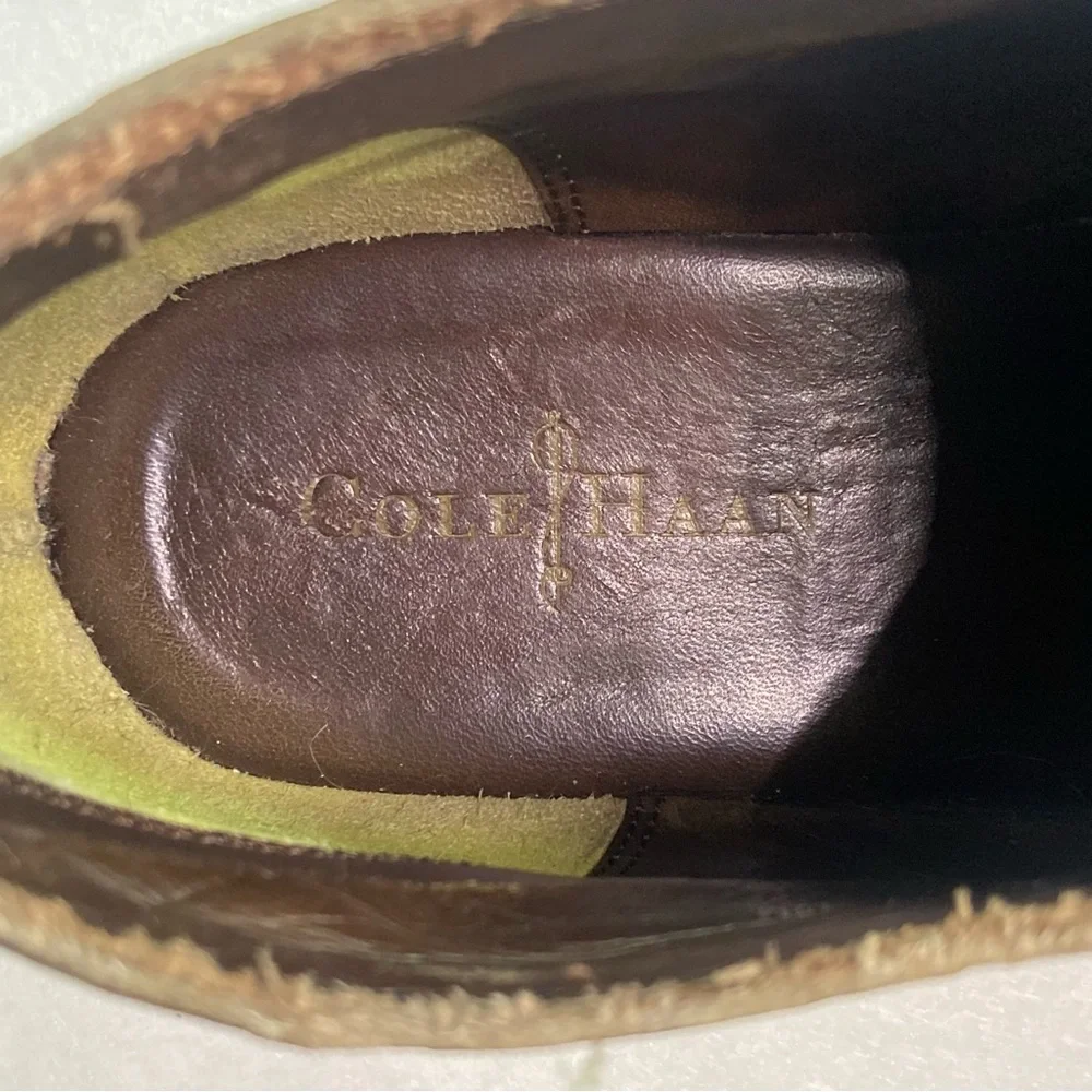 Cole Haan Dark Brown Leather Oxfords - Picture 5 of 6